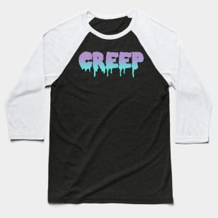 Creep Monster Pastel Goth Halloween Baseball T-Shirt